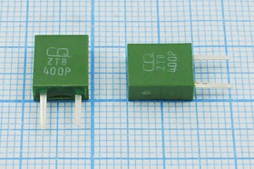Керамические резонаторы 400кГц с двумя выводами, зелёные; №пкер 400 \C07x4x09P2\\\3000/ -20~80C\ZTB400P\ (CQ400P)