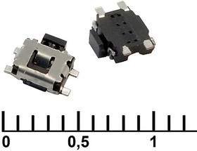 Фото 1/4 IT-1189UE, Тактовая кнопка , 4.6х3х1.4 мм, OFF-(ON), 50 мА, 12 В, 50 мОм