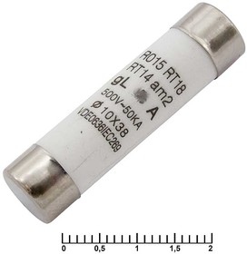 16A 500V 10x38mm, Предохранитель цилиндрический , 16 A, 500 В, 10x38 мм, корпус керамический, с плавкой вставкой, RUICHI | купить в розницу и оптом