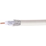 Коаксиальный кабель 75 Ом, 64%, 1мм, медь, 100м, белый RG-6U-CU-2