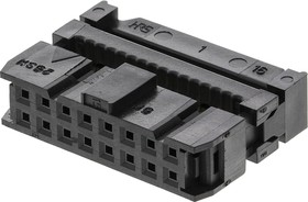 Фото 1/2 HIF3BA-16D-2.54R, 16-Way IDC Connector Socket for Cable Mount, 2-Row