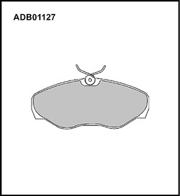 ADB01127, Колодки тормозные дисковые | перед |