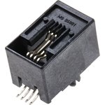 95501-6449, Modular Connectors / Ethernet Connectors RA SMT 4/4 LOW PROFILE