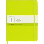 Блокнот MOLESKINE Classic, 192стр, без разлиновки, твердая обложка, лайм [qp092c2]