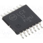 MC74LCX32DTG, IC: digital; OR; Ch: 4; IN: 2; CMOS,TTL; SMD; TSSOP14; LCX; 2?3.6VDC