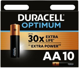 5014071, Батарейка Duracell Optimum (AA, Alkaline, 10 шт)