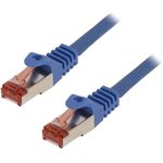 CQ2046S, Patch cord; S/FTP; 6; stranded; Cu; LSZH; blue; 1.5m; 27AWG
