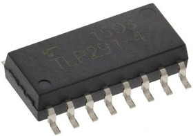 TLP291-4(GB-TP,E(T, Оптопара с транзисторным выходом 4-х канальная [11-11F1 / SOIC-16], Toshiba | купить в розницу и оптом
