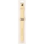 (2000000009025) силиконовый ремешок для Apple Watch 38/40мм (51), бледно-желтый, на кнопке