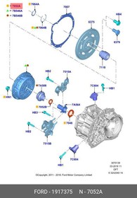 1917375, Компл.сальников АКПП FORD Europe