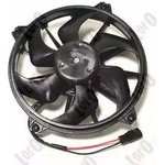 0090140004, Вентилятор радиатора 350 W, 317 mm (с рамкой) 2 PINS CITROEN C2 (JM) ...
