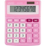 Калькулятор настольный КОМП Attache, AС-223R,8р,дв. пит, розовый,134x107x34