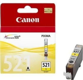 Фото 1/5 Картридж струйный Canon CLI-521Y yellow - желтая чернильница 2936b004