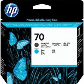 Фото 1/5 Печатающая головка №70 для HP DesignJet Z2100 черный и голубой (C9404A)