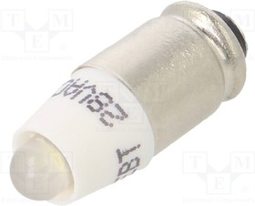 1512545W3D, Индикат.лампа: LED; S5,7s,T1-3/4; белый; пластик; 28ВAC; 28ВDC