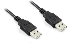 GCR-UM2M-BD2S-3.0m, GCR Кабель PROF 3.0m USB 2.0, AM/AM, черный, 28/24 AWG, экран, армированный, морозостойкий