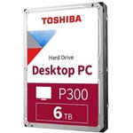 Жесткий диск Toshiba Original SATA-III 6Tb HDWD260UZSVA Desktop P300 (5400rpm) ...