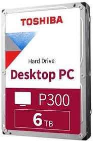 Фото 1/2 Жесткий диск Toshiba P300 HDWD260UZSVA, 6ТБ, HDD, SATA III, 3.5"