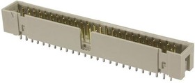 09 18 534 7324, Pin Header, прямой, Wire-to-Board, 2.54 мм, 2 ряд(-ов), 34 контакт(-ов), Сквозное Отверстие