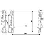 53801, Радиатор охлаждения MERCEDES-BENZ VIANO 03-, VITO 03-,