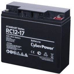 Фото 1/5 CyberPower Аккумуляторная батарея RC 12-17 12V/17Ah {клемма М5, ДхШхВ 181х76х167мм, вес 5,4кг, срок службы 6 лет}