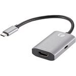 VCOM CU452A Адаптер USB 3.1 Type-Cm --  HDMI A(f) , 4K@60Hz, PD charging ...