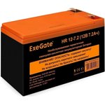 Exegate EX282965RUS Аккумуляторная батарея HR 12-7.2 (12V 7.2Ah 1227W, клеммы F2)