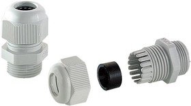 Фото 1/3 12002300, Cable Glands, Strain Reliefs & Cord Grips Metric cable glands MBF, polyamide, light grey, IP 68 (5 bar, 30 min)