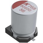 A768MS107M1JLAV027, 100µF Surface Mount Polymer Capacitor, 63V dc