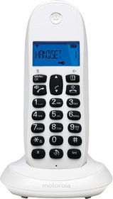 Фото 1/3 107C1001CBW+, Радиотелефон Dect Motorola C1001CB+ (цвет белый)