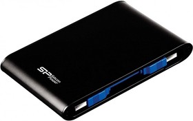 SP010TBPHDA80S3K, Внешний жесткий диск 1TB Silicon Power Armor A80, 2.5", USB 3.2, Черный