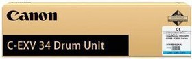 Фото 1/5 Фотобарабан Canon C-EXV34 Drum Unit Cyan для imageRUNNER ADVANCE C2020, C2030, C2220, C2230 (3787B003AA 000)