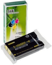 Фото 1/3 AT-PGI1400XL Y, Совместимый картридж PGI-1400XL Y для Canon MB2040, MB2140, MB2340, желтый