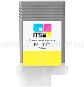 Фото 1/3 CT-PFI-107Y, Совместимый картридж Canon PFI-107Y (Yellow Dye) 130 мл для Canon iPF670, iPF680, iPF685, iPF770, iPF780, iPF785