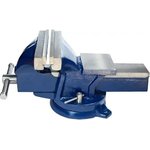 Bench vice 125 mm, swivel, steel, with anvil 7.5kg g164006