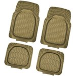 S01702072, Коврик салона универсальный полиуретан бежевый (4 предмета) SKYWAY