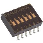 GDH06S04, DIP Switches / SIP Switches Half Pitch 6 Pos