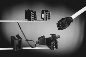 Фото 1/2 SMS9PDH1, Корпус разъема, монтаж на кабель, встроенный кожух с компенсатором натяжения, Серия SMS QIKMATE