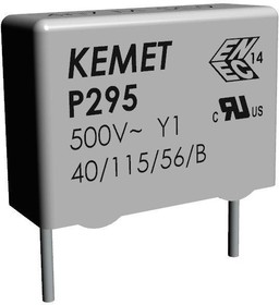 Фото 1/2 P295BE471M500A, Safety Capacitors 500volts 470pF 20% LS=15mm
