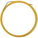 Протяжка кабеля 3мм*25м желтая, СП, Протяжка кабельная (мини УЗК в бухте) , стеклопруток, 3 мм х 25 м, жёлтая