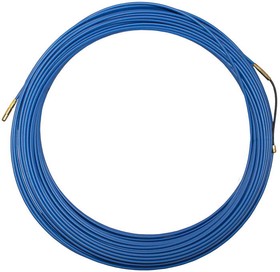 Фото 1/2 Протяжка кабеля 4мм*20м синяя, СП, Протяжка кабельная (УЗК в бухте) , стеклопруток, 4 мм х 20 м, синяя