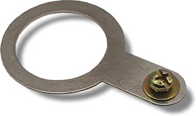 Фото 1/5 25Y Ni - кольцо заземления, размер 25, никелированная латунь