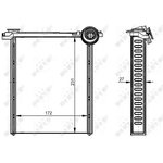 54314, NRF 54314_радиатор печки!\ Citroen C3, Peugeot 308 1.4-2.0i/HDi 07