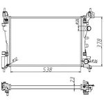 55341A, Радиатор охлаждения OPEL CORSA D 06-,