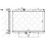 10-25201-SX, 10-25201-SX_радиатор системы охлаждения!\ Peugeot 307/407 ...