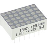 TA07-11SEKWA, Светодиодный Матричный Дисплей, Оранжевый, 2.1 В, 120 мкд, 5 x 7 ...