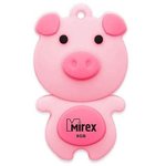 13600-KIDPIP08, Флеш накопитель 8GB Mirex Pig, USB 2.0, Розовый