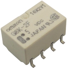 G6SK-2G-DC5, Signal Relay 5VDC 2A DPDT(14.8x7.3x9.2)mm SMD