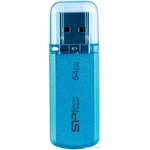 Флеш Диск Silicon Power 64Gb Helios 101 SP064GBUF2101V1B USB2.0, blue