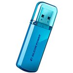 Флеш Диск Silicon Power 64Gb Helios 101 SP064GBUF2101V1B USB2.0, blue